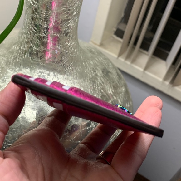 Last one⛔️Auth Kate Spade leather metallic crd/Key - Picture 9 of 15